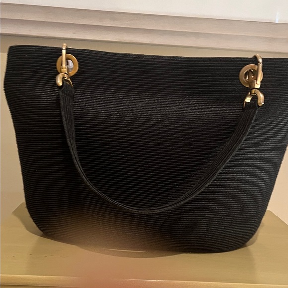 Eric Javits Black Textured Tote Bag - Picture 5 of 10